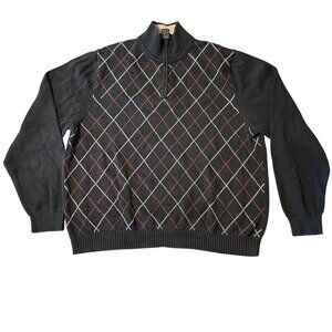 Vintage Brooks‎ Brothers 346 XL Sweater Navy Red Golf Preppy Y2K